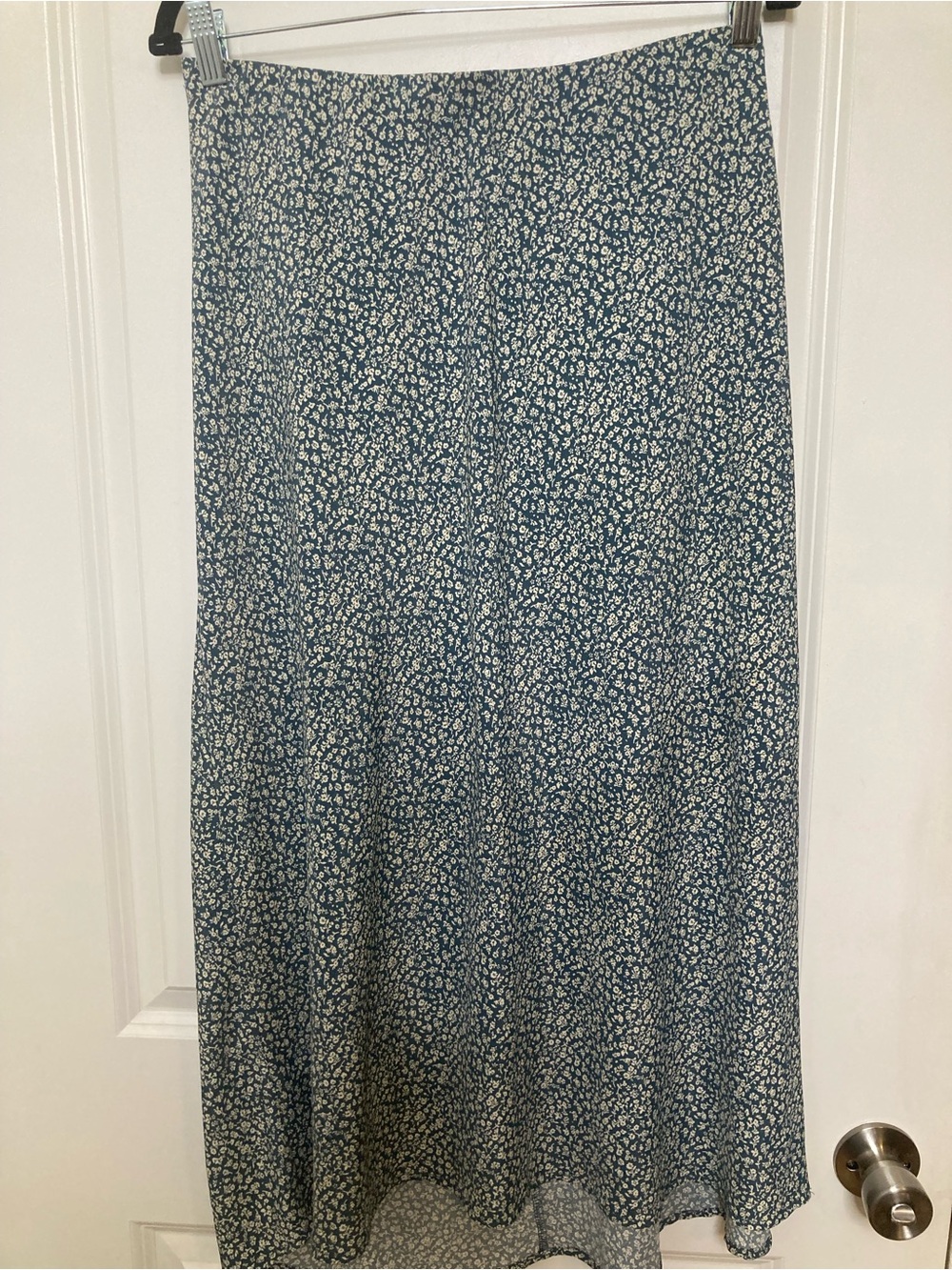 Be Cool Ditsy Floral Midi Skirt Garden Floral Cottagecore Romantic Boho Y2K Sz L